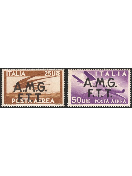1947 Trieste A P.A. Democratica serie n° 1/6 Cert. CiBaFil Cat. € 266 (**)