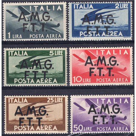 1947 Trieste A P.A. Democratica serie n° 1/6 Cat. € 130 (*)