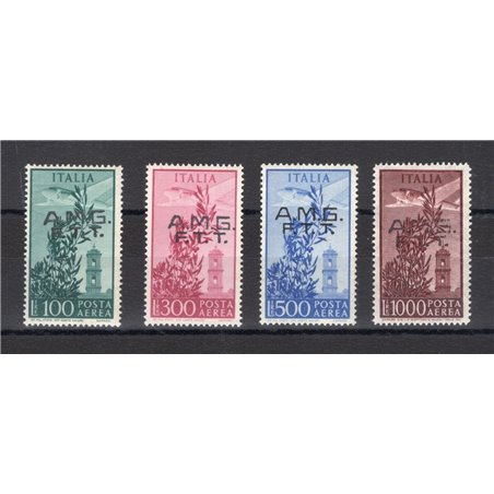 1948 Trieste A Public Administration Campidoglio series no. 13/16 Cat. €700 (**)
