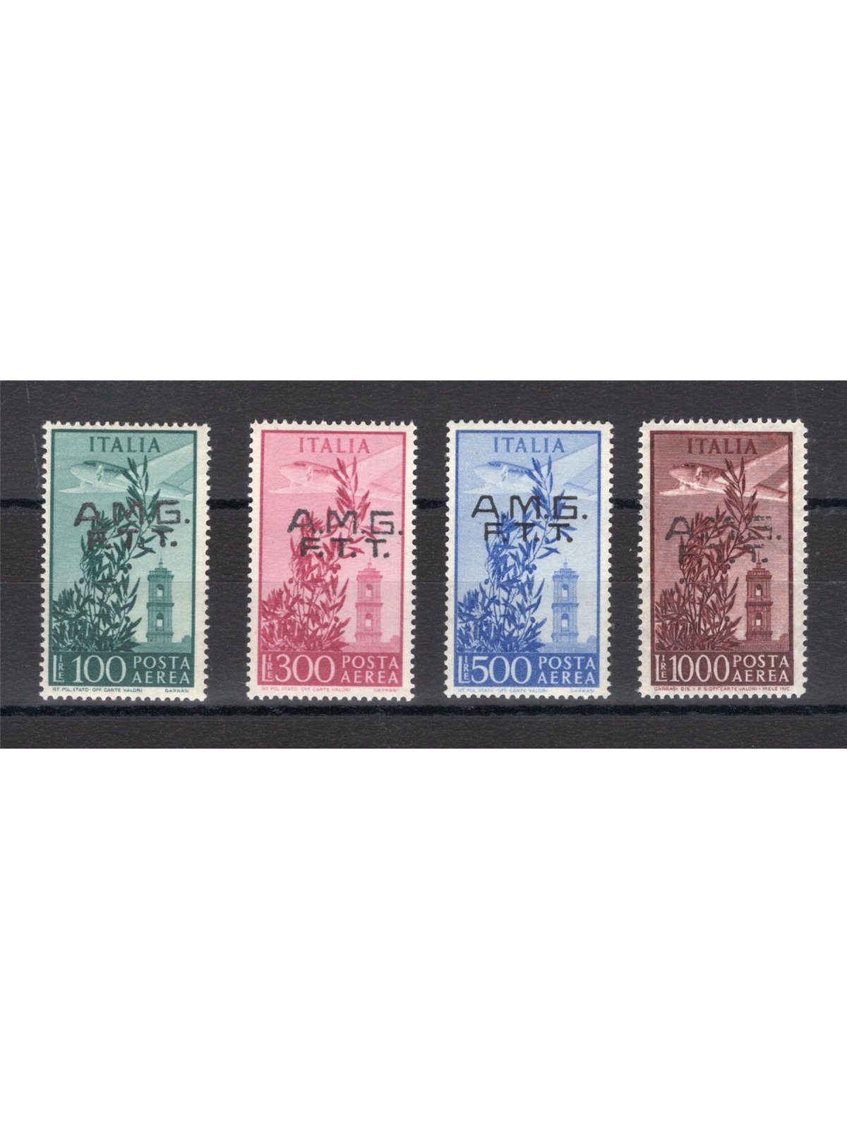 1948 Trieste A Public Administration Campidoglio series no. 13/16 Cat. €700 (**)