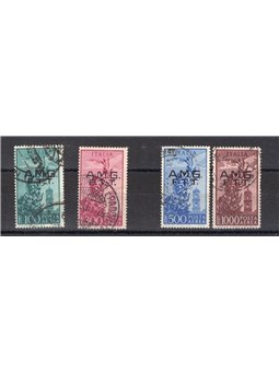 1948 Trieste A P.A. Campidoglio serie n° 13/16 Cert. CiBaFil Cat. € 700 (U)