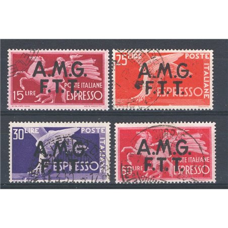 1947/48 Trieste A Espressi Democratica serie n° 1/4 Cat. € 120 (U)