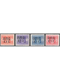 1947 Trieste A Segnatasse stemma sabaudo serie n° 1/4 Cat. € 70 (**) 