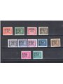 1947/49 Trieste A Tax Stamp with overprint series no. 5/15 CiBaFil Cert. Biondi Cert. Cat. € 1,250 (**)