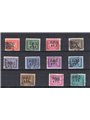1947/49 Trieste A Segnatasse soprast. serie n° 5/15 Cert. CiBaFil Cat. € 900 (U)