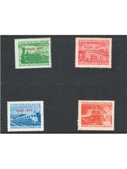 1950 Trieste B Ferrovie serie n° 19/22 Cat. € 90 (**)