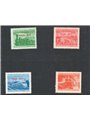 1950 Trieste B Railways series no. 19/22 Cat. €90 (**)