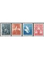 1951 Trieste B Domestic Animals (4 denominations) series no. 35/36 with altered colours Cat. € 90 (**)