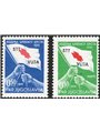 1951 Trieste B Yugoslavia “Red Cross” series overprinted “STT VUJA” series no. 39/40 Biondi Certificate Biondi Cat. €425 (*)