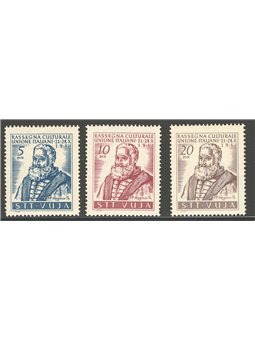 1951 Trieste B Festival of Culture series no. 41/43 Cat. € 35 (**)
