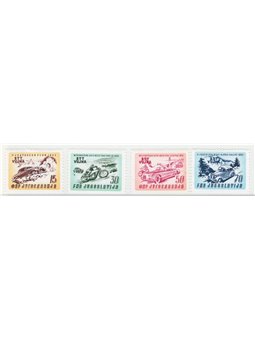 1953 Trieste B Motor Racing series no. 85/88 Cat. € 50 (**)