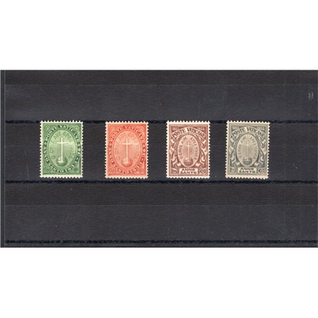 Vaticano 1933 Anno Santo serie n° 15/18 Cat. € 187 (**)