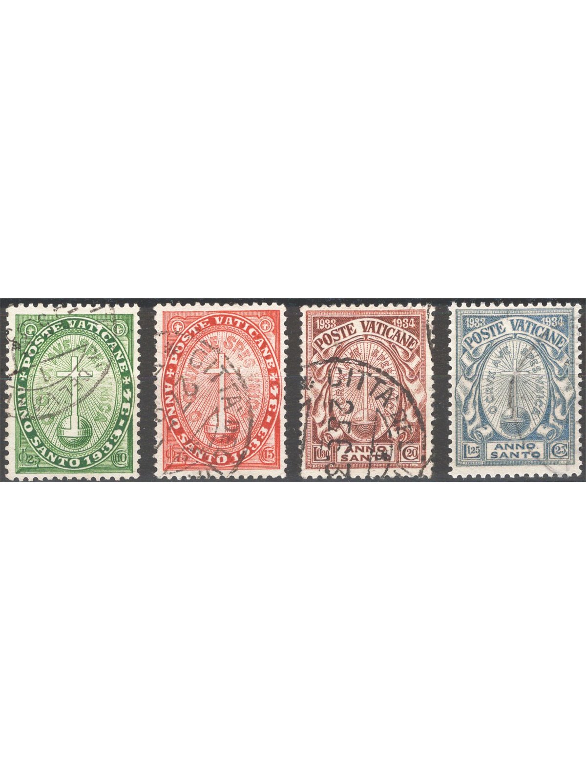 Vatican 1933 Holy Year series no. 15/18 Cat. €80 (U)