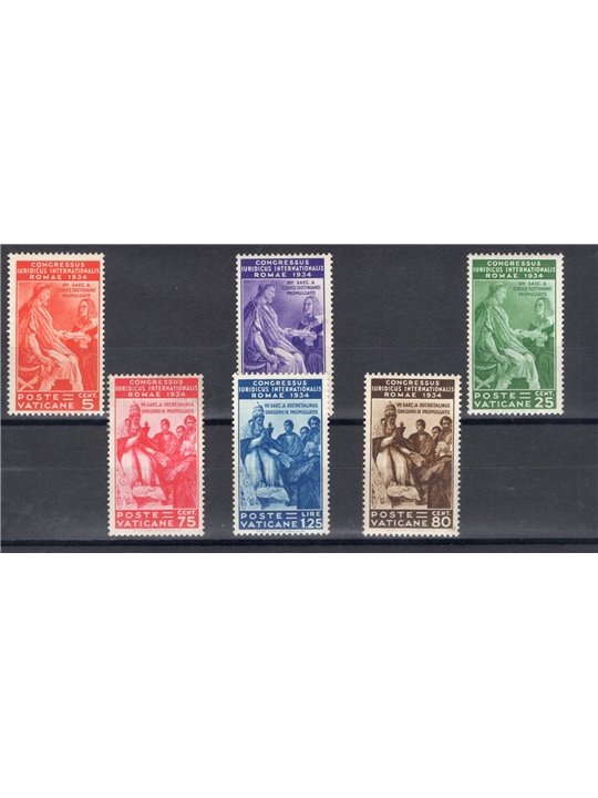 Vatican 1935 Legal Congress series no. 41/46 Cat. €400 (*)