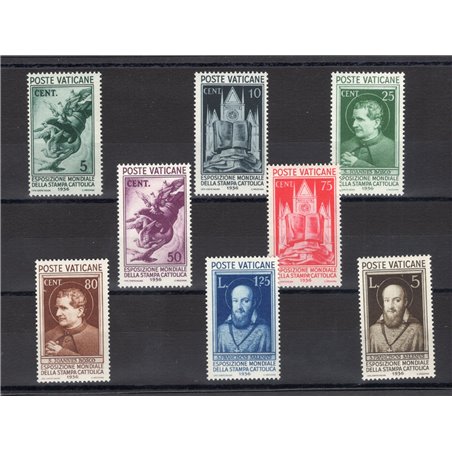 Vaticano 1936 Stampa Cattolica serie n° 47/54 Cert. CiBaFil Cat. € 450 (**) 
