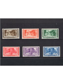 Vatican 1938 Christian Archaeology series no. 55/60 CiBaFil certified Cat. € 225 (**)