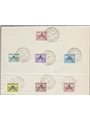 Vatican 1939 Sede Vacante series no. 61/67 applied to a sheet with first-day cancellations Cat. €80 (U/Fr)