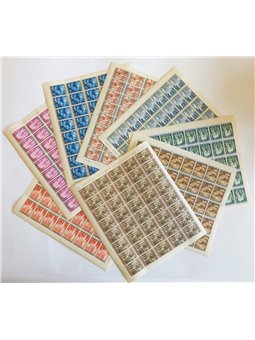 Vatican 1949 Holy Year series no. 132/39 in sheets Cat. €360+ (**)