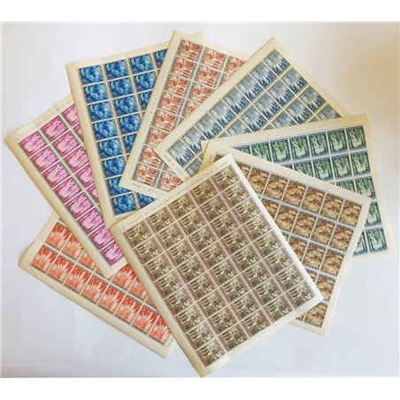 Vatican 1949 Holy Year series no. 132/39 in sheets Cat. €360+ (**)