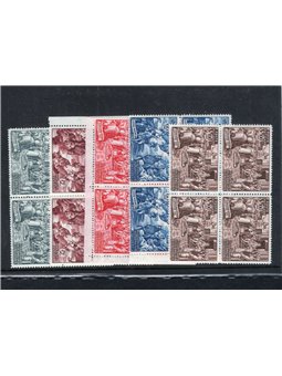 Vaticano 1951 Calcedonia in quartina serie n° 149/53 Cat. € 450++ (**)
