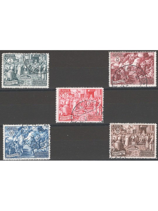 Vatican 1951 Chalcedon series no. 149/53 Cat. €80 (U)