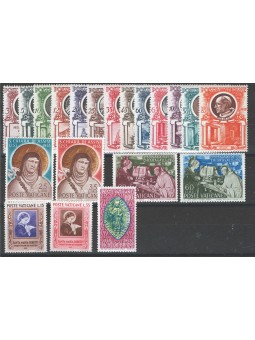 Vatican 1953 Complete set No. 156/73 Cat. € 111 (**)