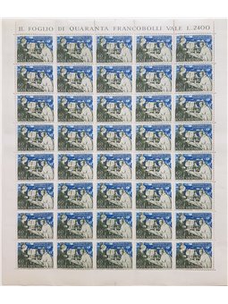 Vaticano 1953 S. Bernardo la serie in fogli n° 171/72 Cat. € 440+ (**)