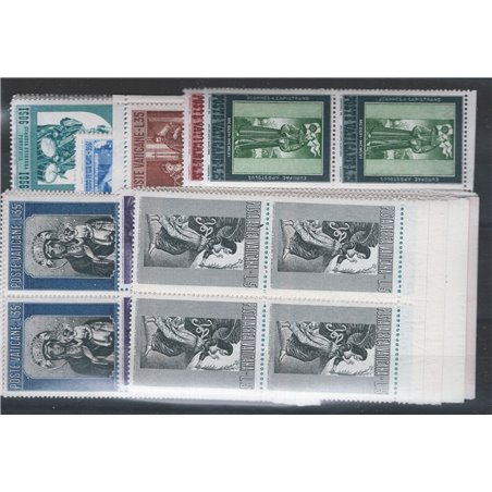 Vaticano 1956 Annata completa in quartina n° 203/18 + P.A. 24/32 Cat. € 80 (**)