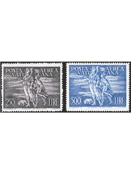 Vatican 1948 P.A. Tobias series no. 16/17 sheet margin certified by CiBaFil Cat. €700 (**)