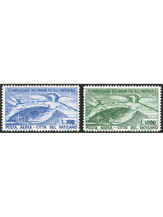 Vaticano 1949 P.A. U.P.U. serie n° 18/19 Cert. CiBaFil Cat. € 220 (**)