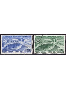 Vatican 1949 P.A. U.P.U. series no. 18/19 Cat. € 150 (U)