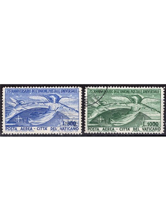 Vaticano 1949 P.A. U.P.U. serie n° 18/19 Cat. € 150 (U)