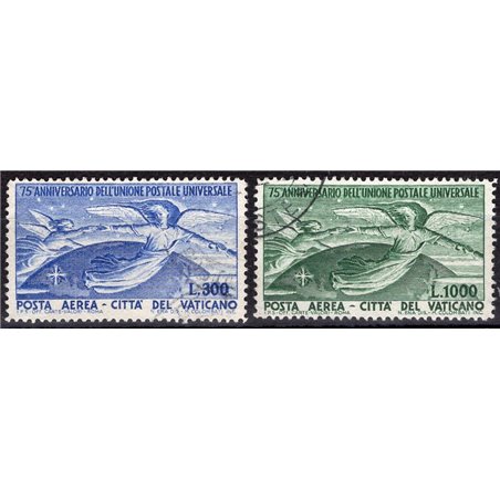 Vaticano 1949 P.A. U.P.U. serie n° 18/19 Cat. € 150 (U)