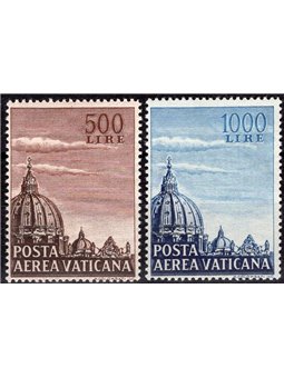 Vaticano 1953 P.A. Cupoloni I serie n° 22/23 Cat. € 130 (**)