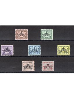 Vatican 1939 Sede Vacante series no. 61/67 Cat. €150 (**)