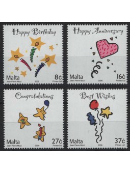 MALTA 2006 Francobolli Augurali 4v MNH**
