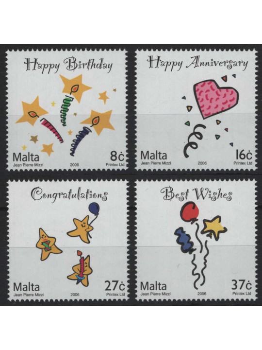 MALTA 2006 Greeting Stamps 4v MNH**