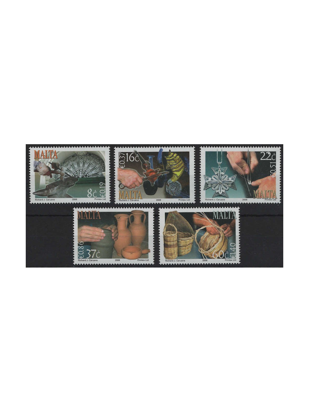MALTA 2006 Artigianato Maltese 5v MNH**