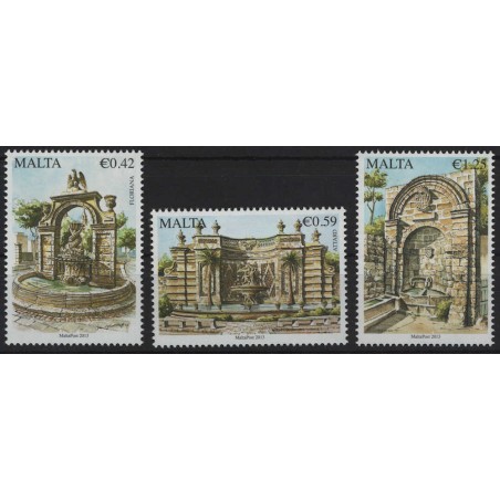 MALTA 2014 Fountains 3v MNH**