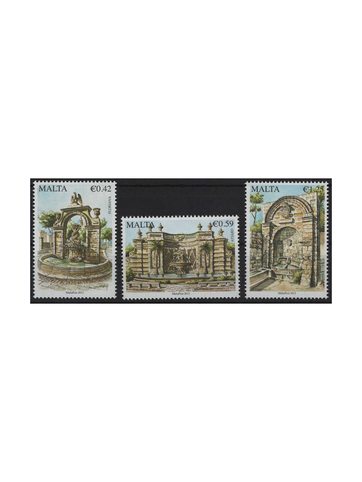 MALTA 2014 Fontane 3v MNH**
