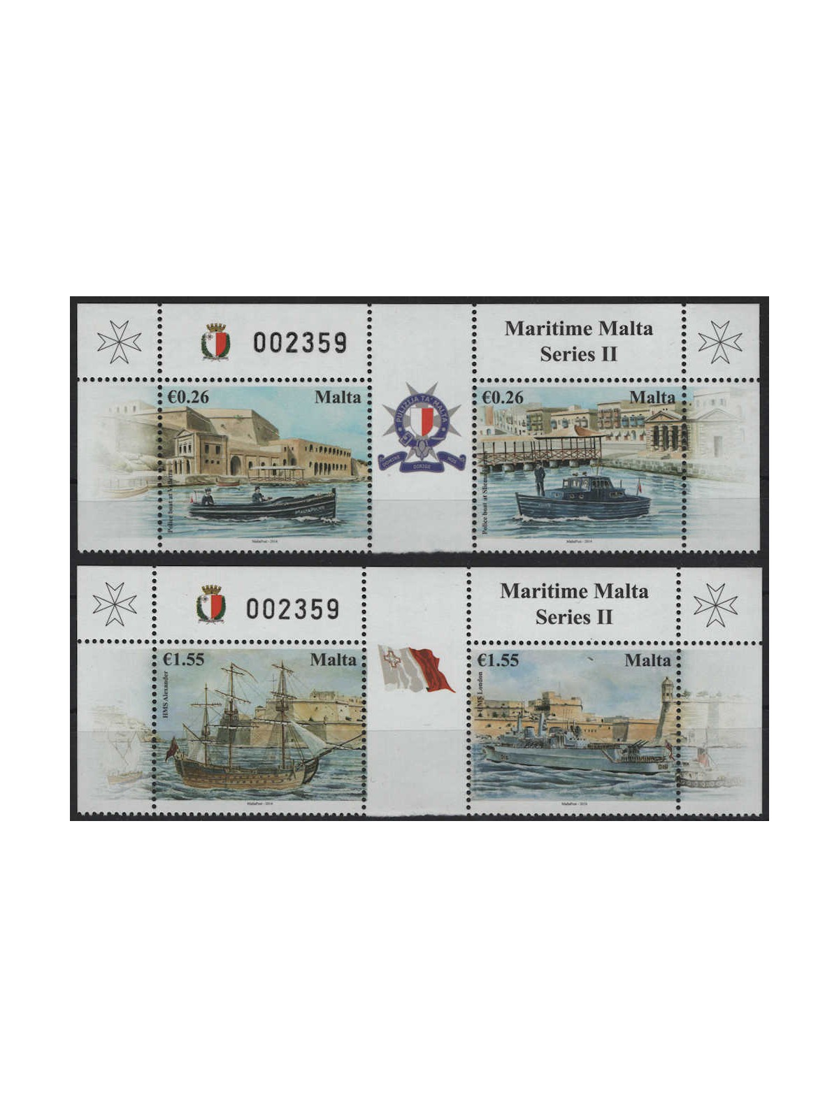 MALTA 2014 Maltese Police 4v MNH**