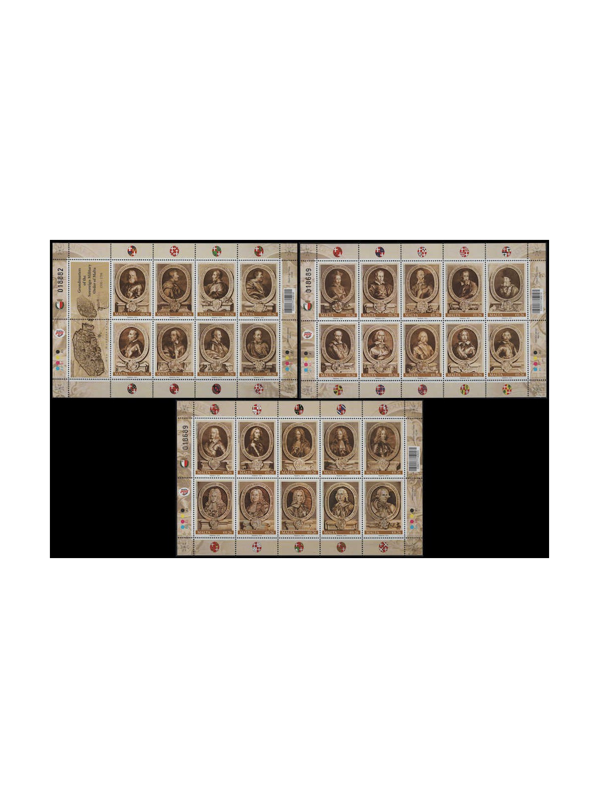 MALTA 2014 Grand Masters 3 s/s MNH**