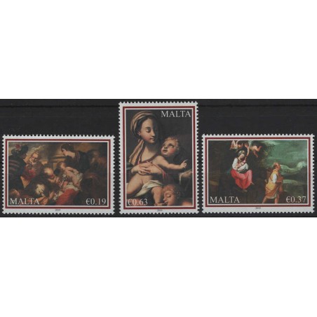 MALTA 2010 Natale 3v MNH**
