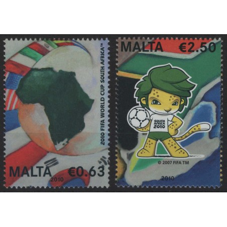 MALTA 2010 FIFA World Cup 2v MNH**