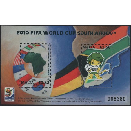 MALTA 2010 Campionato Mondiale di Calcio BF MNH**