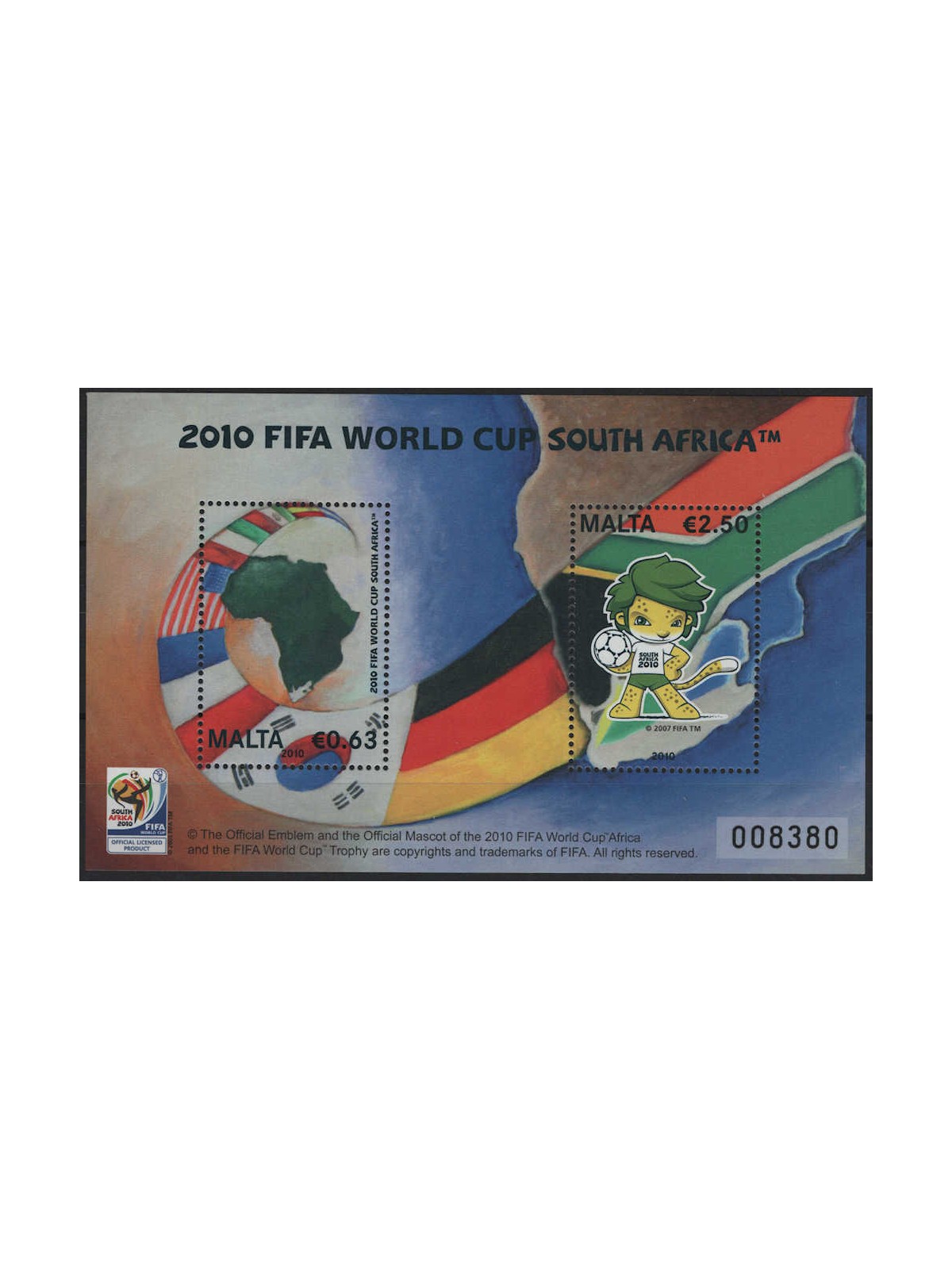 MALTA 2010 FIFA World Cup s/s MNH**