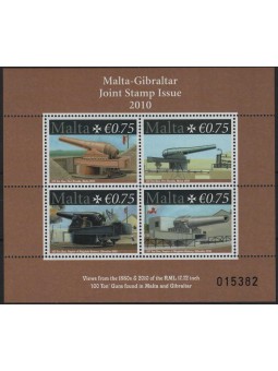 MALTA 2010 Cannoni BF MNH**