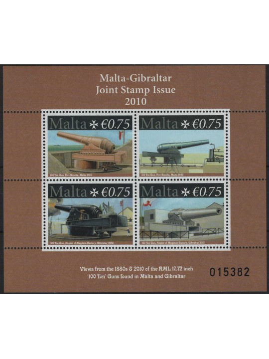 MALTA 2010 Cannons s/s MNH**