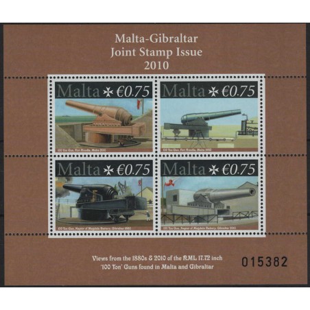 MALTA 2010 Cannons s/s MNH**