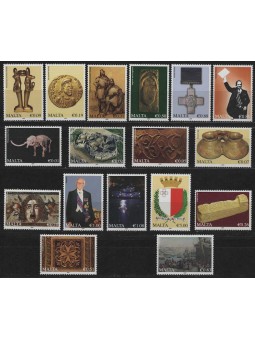 MALTA 2009 Serie ordinaria 17v MNH** (sfusi)